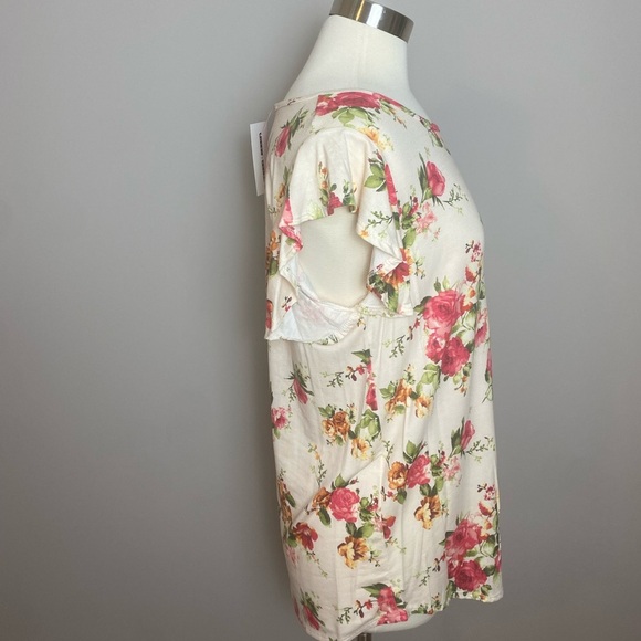 NWTs Royal & Reese Boutique Country Western Floral T-Shirt Tee Blouse - Picture 3 of 8